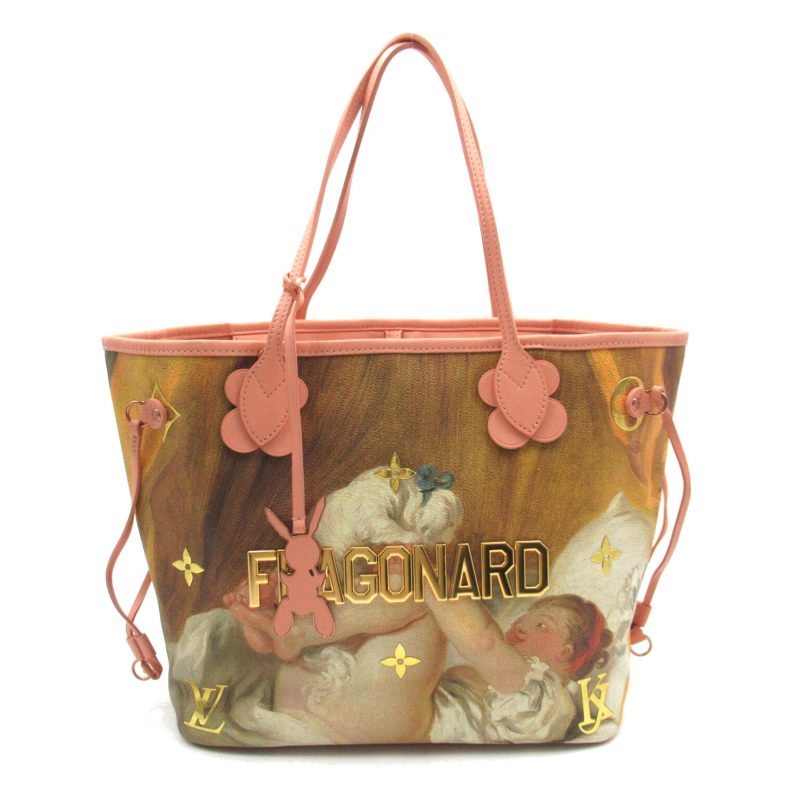 LOUIS VUITTON Fragonard Neverfull MM Pink Brown Masters collection PVC coated canvas M43319 - Logoexplore - Image 2
