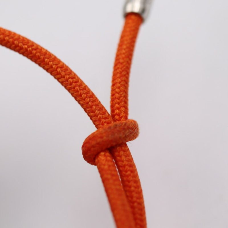 LOUIS VUITTON Bracelet LV Inclusion M69455 Nylon Cord x Resin Orange Silver Hardware Monogram - Logoexplore - Image 5