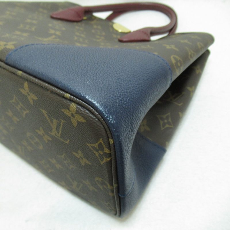 LOUIS VUITTON Flandrin Brown navy mauve Monogram PVC coated canvas M43169 - Logoexplore - Image 9