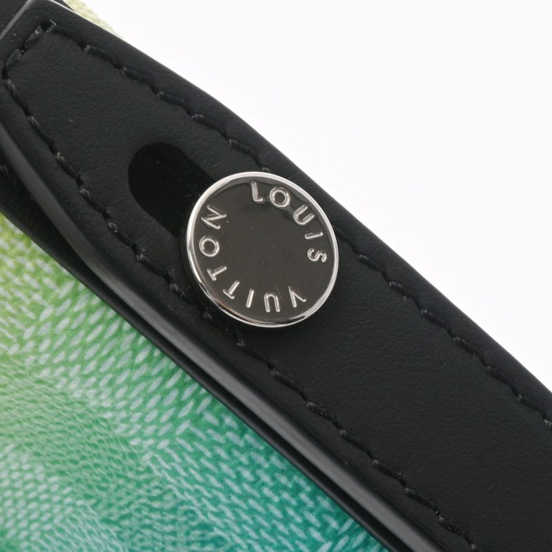 LOUIS VUITTON Damier Stripe Sac Marant Green/Yellow M59920 Shoulder Bag - Logoexplore - Image 9