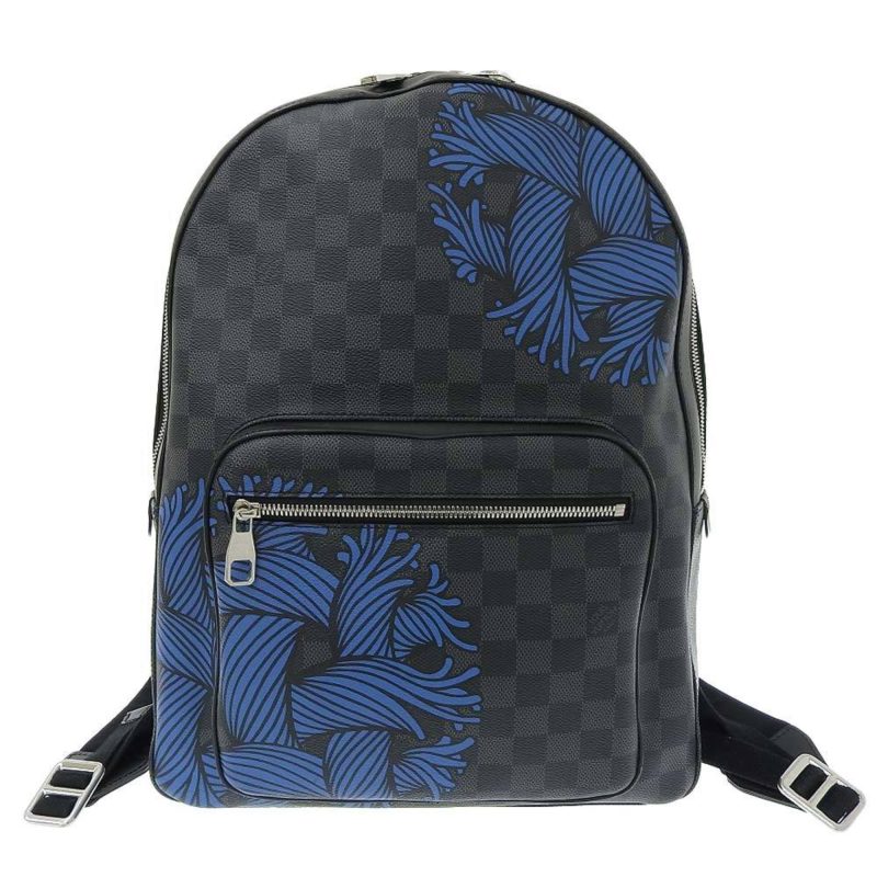 Louis Vuitton Damier Graphite Josh Christopher Nemeth Rope Pattern Backpack N41712 - Logoexplore