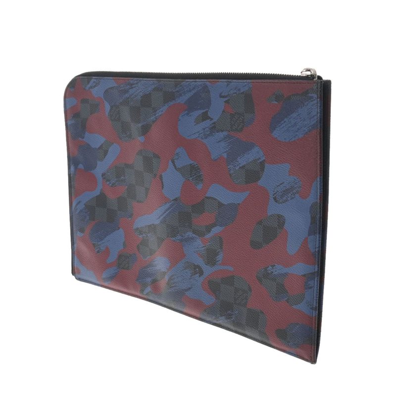LOUIS VUITTON Damier Ecobalt Pochette Jour GM Camouflage N63292 Men's Clutch Bag - Logoexplore - Image 2
