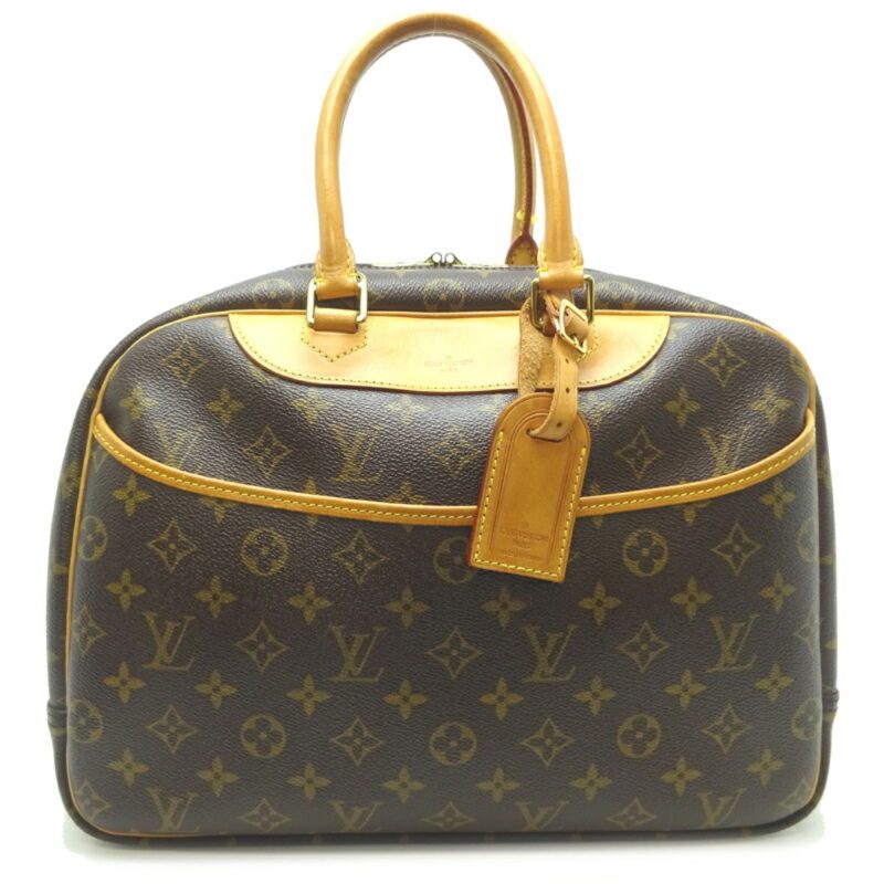 LOUIS VUITTON Deauville [Bowling Vanity] Women's Handbag M47270[] Monogram Ebene [Brown] - Logoexplore