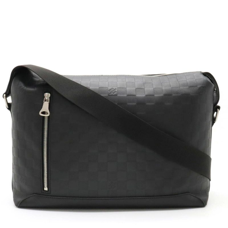 LOUIS VUITTON Damier Infini Discovery MM Shoulder Bag Onyx Black N42417 - Logoexplore