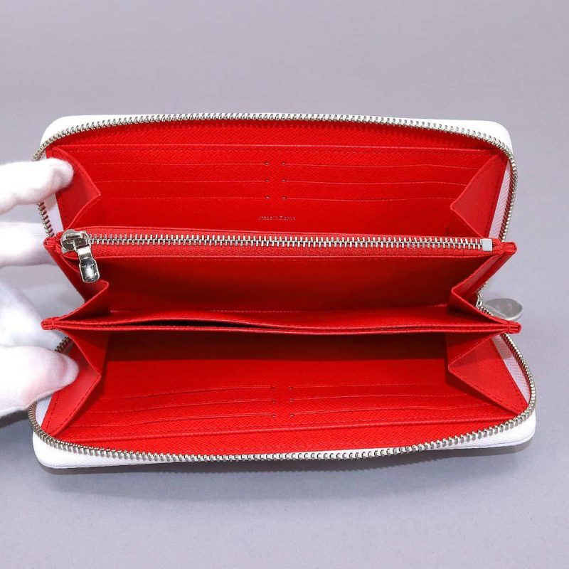 LOUIS VUITTON Epi Infinity Dot LVxYK Zippy Wallet Long Leather White Red M81961 RFID - Logoexplore - Image 5