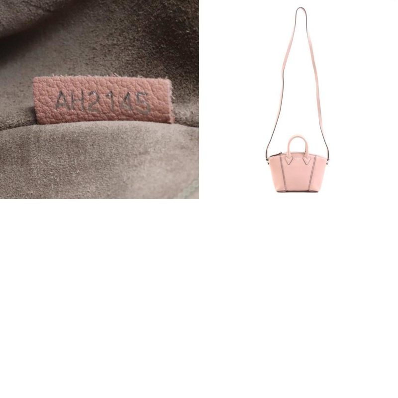 LOUIS VUITTON Crossbody Shoulder Bag Handbag Nano Lock It Leather Pink Beige Women's M61256 - Logoexplore - Image 5