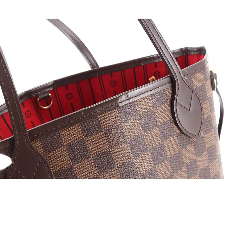 LOUIS VUITTON Damier Neverfull PM Tote Bag Ebene N51109 Brown - Logoexplore - Image 9