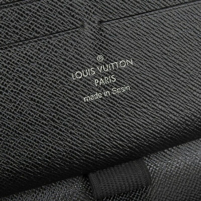 LOUIS VUITTON Damier Graphite Zippy Organizer Round Zipper Long Wallet N63077 Black Men's - Logoexplore - Image 9