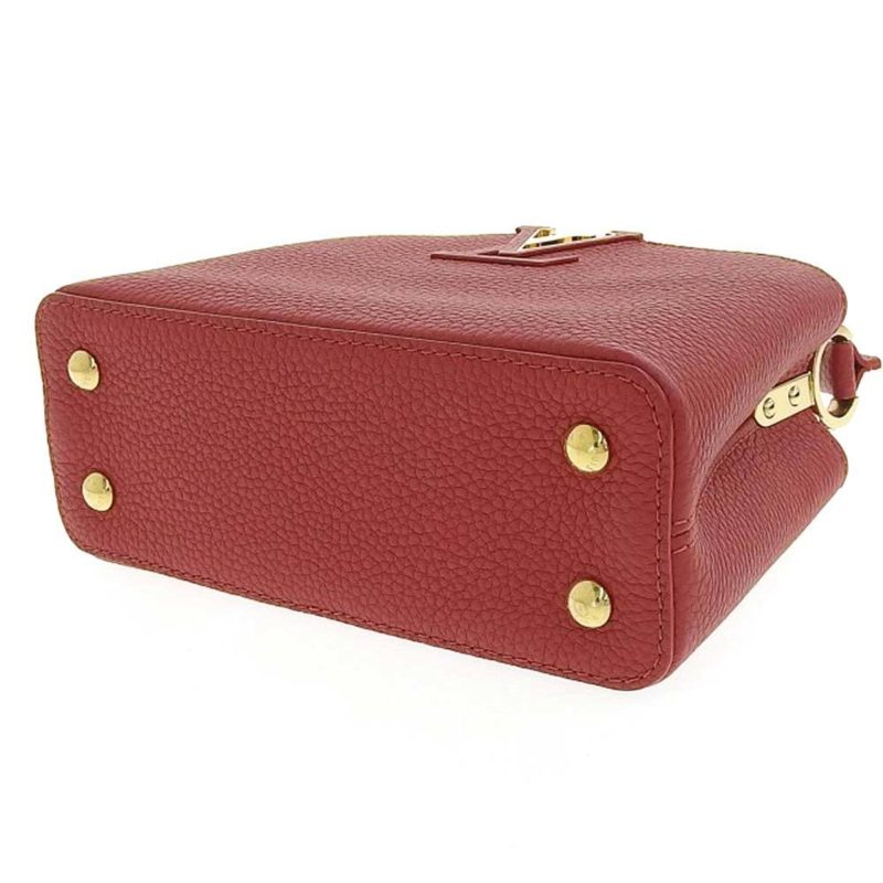 LOUIS VUITTON Capucine Mini Bag Taurillon Leather Scarlet M56845 - Logoexplore - Image 4