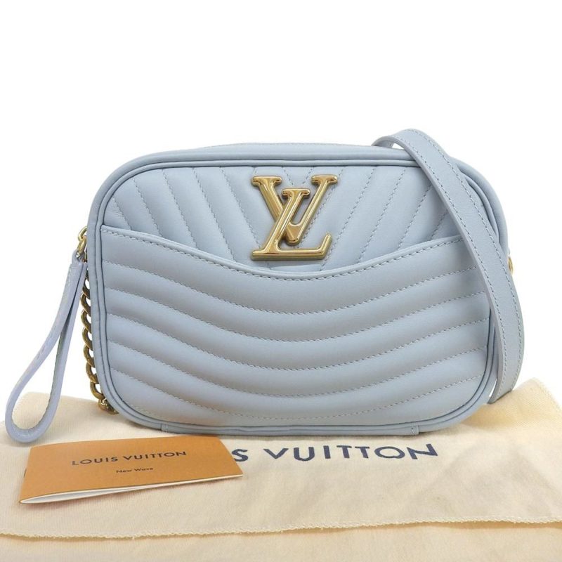 Louis Vuitton Epi New Wave Camera Bag Shoulder LV Light Blue M55329 - Logoexplore