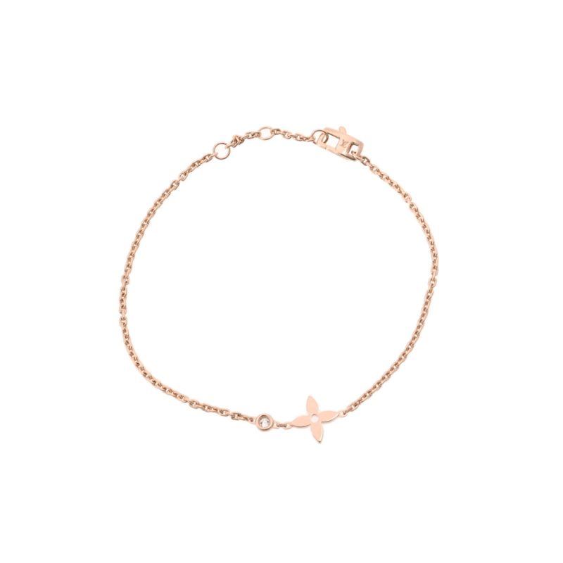 Louis Vuitton Brasserie Idile 1P Diamond Q95245 Ladies K18 Pink Gold Bracelet - Logoexplore - Image 2