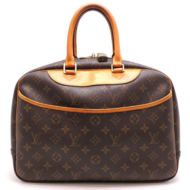 LOUIS VUITTON Deauville [Bowling Vanity] *No Key Women's Handbag M47270 Monogram [Brown] - Logoexplore