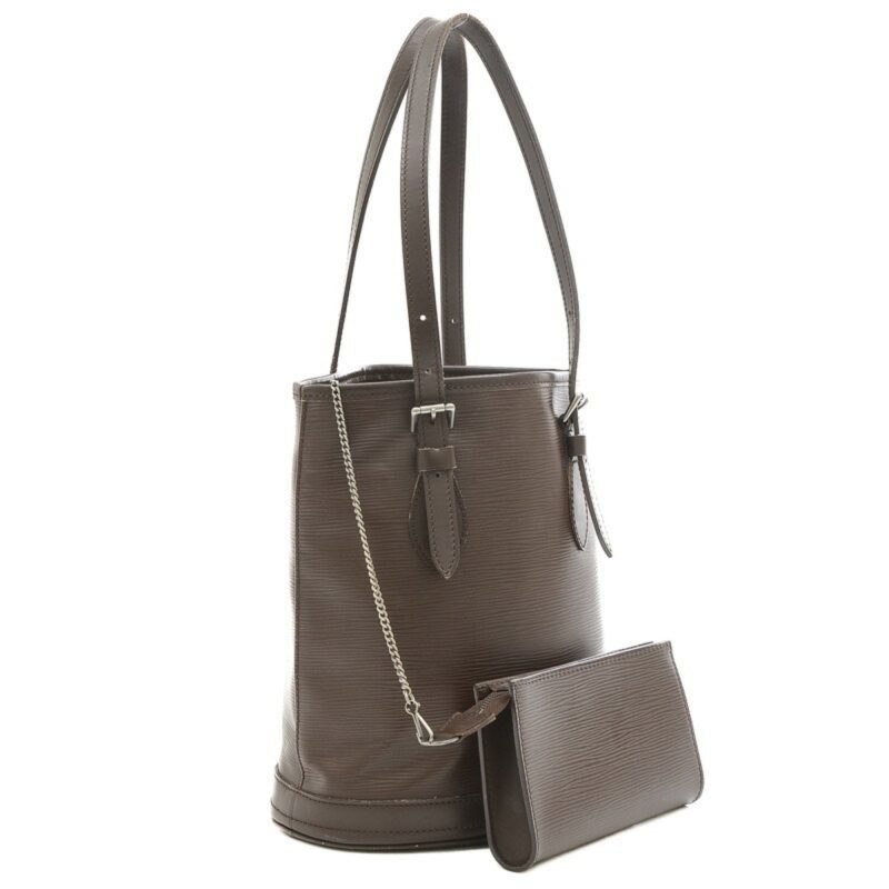 LOUIS VUITTON Epi Bucket PM Tote Bag with Pouch Mocha Brown M58990 - Logoexplore - Image 2