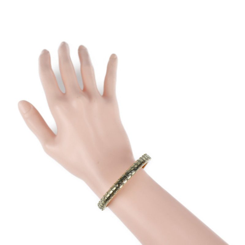 LOUIS VUITTON Brasserie Must-Have Bracelet M64515 Notation Size S Metal Gold Bangle - Logoexplore - Image 8
