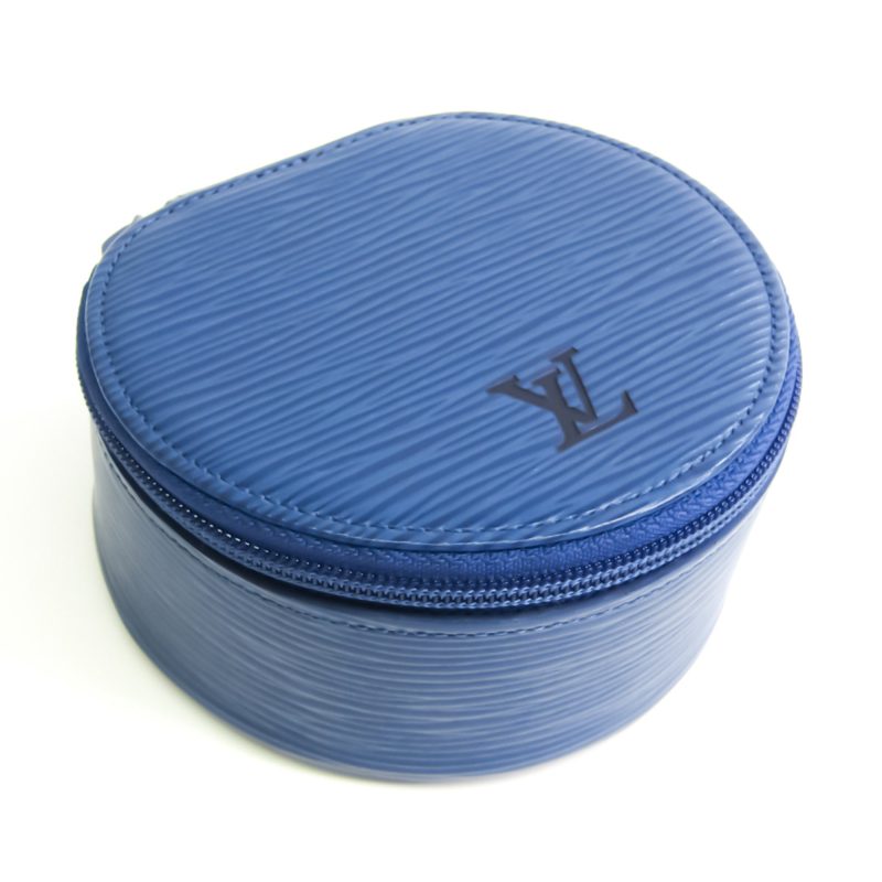 Louis Vuitton Epi Ecrin Bijoux 10 M48215 Jewelry Case Toledo Blue Epi Leather - Logoexplore