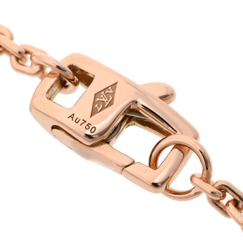 Louis Vuitton Brasserie Idile 1P Diamond Q95245 Ladies K18 Pink Gold Bracelet - Logoexplore - Image 4