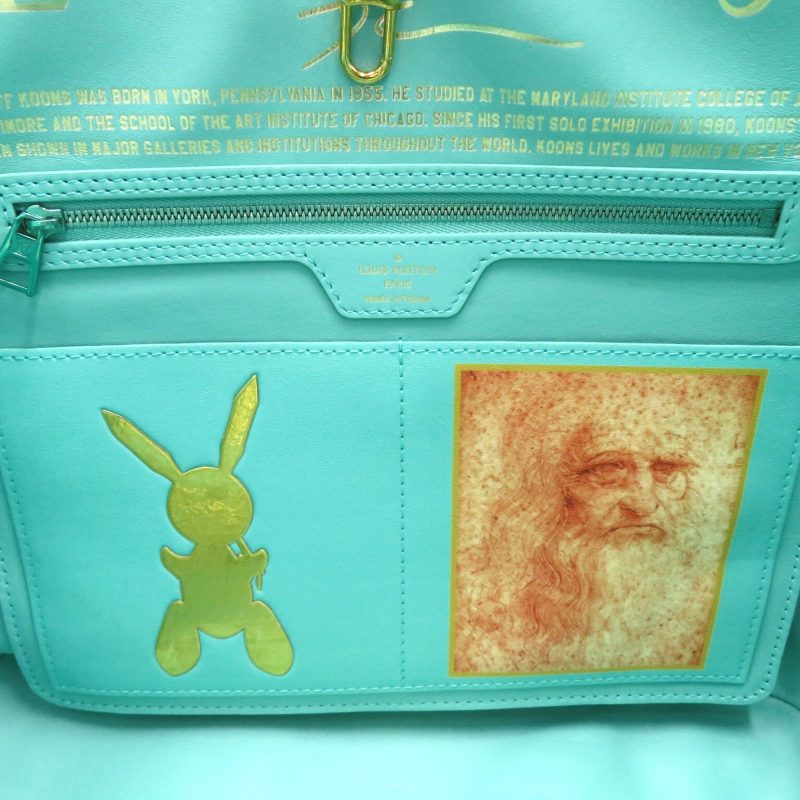LOUIS VUITTON Da Vinci Neverfull MM Green Masters collection PVC coated canvas M43325 - Logoexplore - Image 10