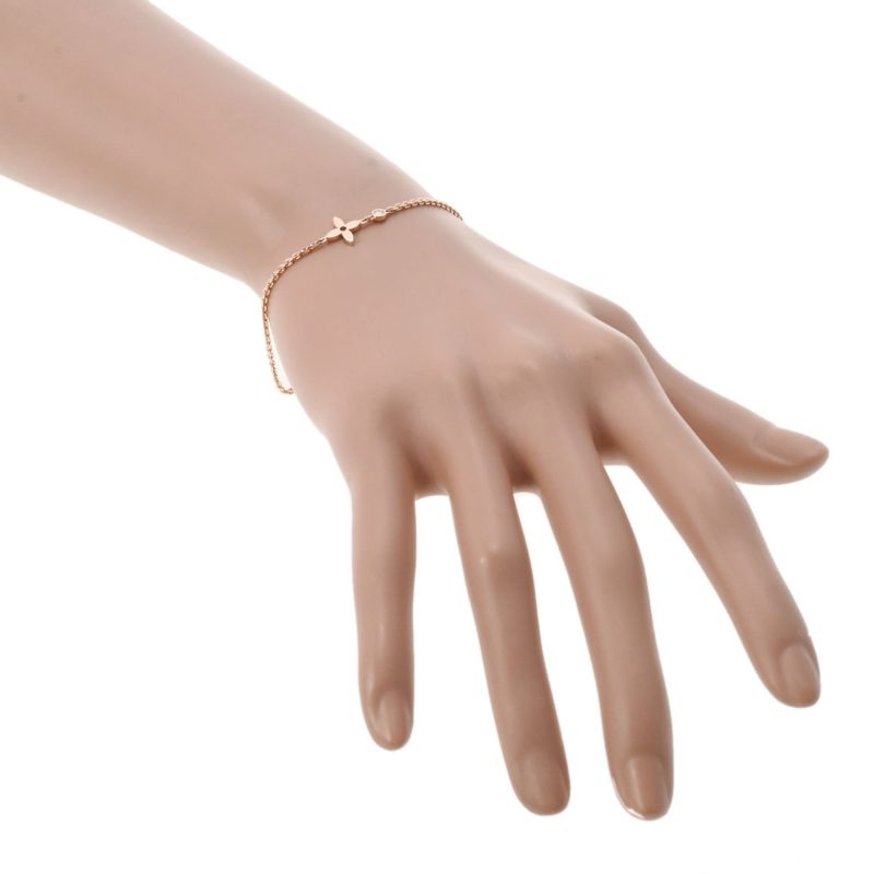 Louis Vuitton Brasserie Idile 1P Diamond Q95245 Ladies K18 Pink Gold Bracelet - Logoexplore - Image 6