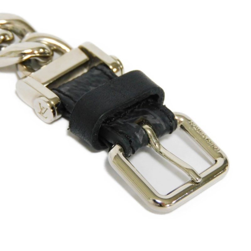LOUIS VUITTON Bracelet Chain Monogram Eclipse Noir M64225 Men's Accessories Jewelry - Logoexplore - Image 4