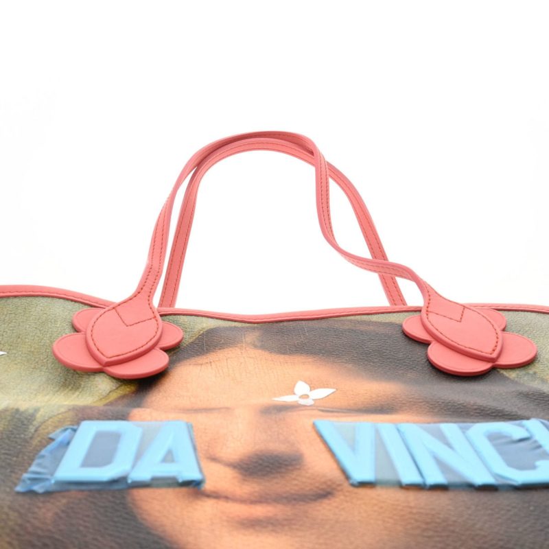 LOUIS VUITTON Da Vinci Masters Collection Neverfull MM Poppy Petal M43373 Women's Leather Tote Bag - Logoexplore - Image 4