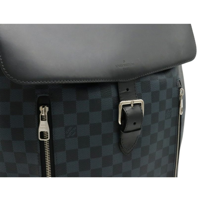 Louis Vuitton Damier Cobalt Newport Backpack Rucksack Daypack PVC N41586 - Logoexplore - Image 9