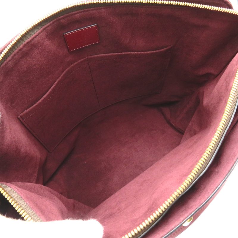 LOUIS VUITTON Flower zip tote MM Brown Red Bordeaux Monogram PVC coated canvas leather M44348 - Logoexplore - Image 6