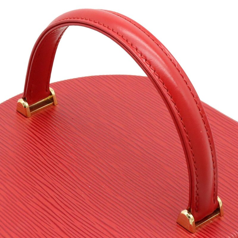 LOUIS VUITTON Epi Cannes Handbag Vanity Bag Leather Red Castilian M48037 - Logoexplore - Image 4