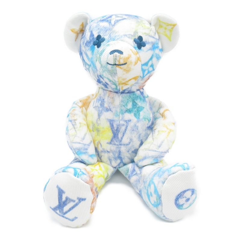 LOUIS VUITTON doudou louis teddy bear White Organic cotton GI0502 - Logoexplore