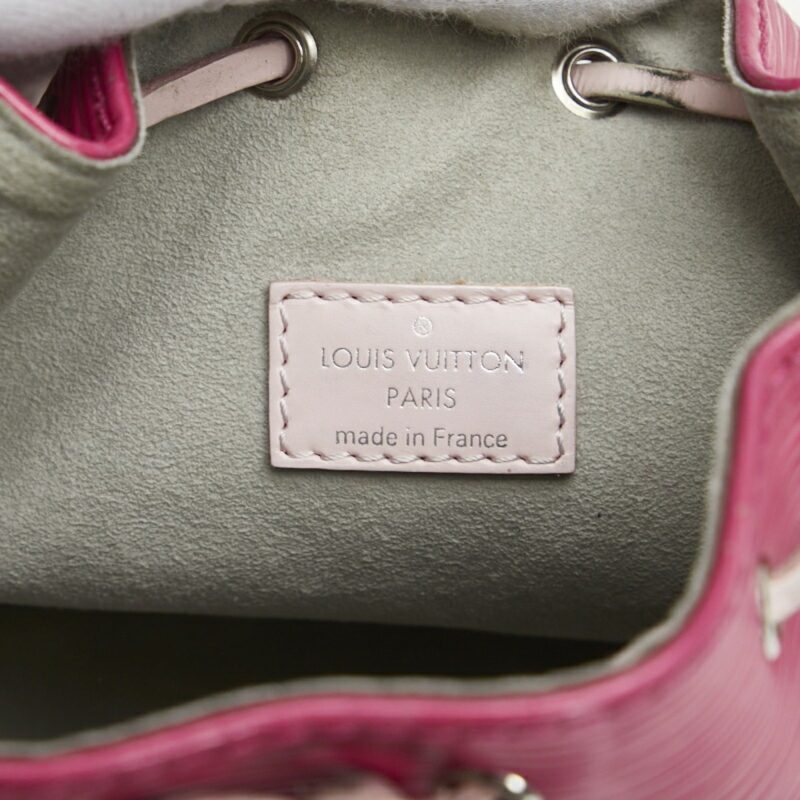 LOUIS VUITTON Epi Nano Noe Shoulder Bag M42502 Pink Navy PVC Leather Women's - Logoexplore - Image 10