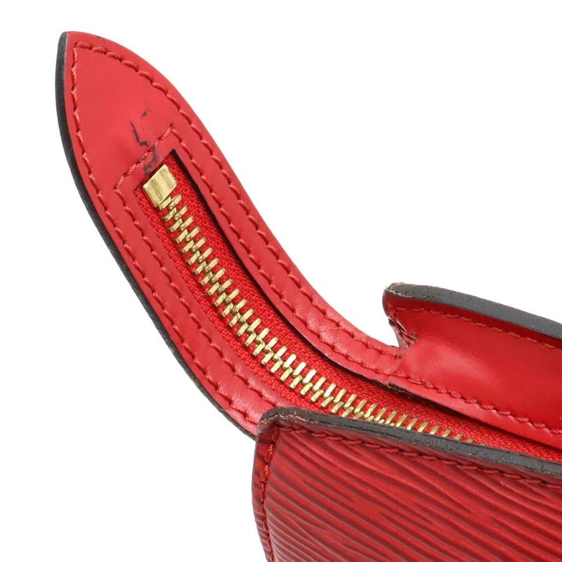 LOUIS VUITTON Epi Saint-Jacques Poigner Long Tote Bag Shoulder Leather Castilian Red M52337 - Logoexplore - Image 7