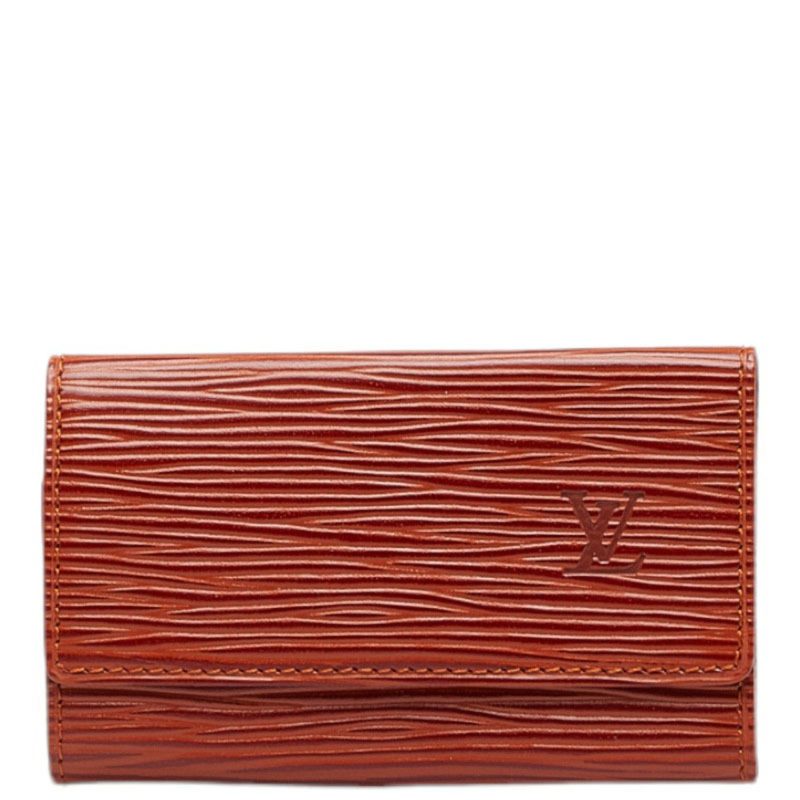 LOUIS VUITTON Epi Multicle 6 6-series Key Case M63813 Kenya Brown Leather Ladies - Logoexplore