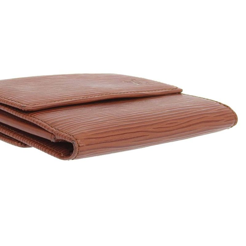Louis Vuitton Epi Portomone Bie Cult Credit Double Hook Fold Wallet Brown M63483 - Logoexplore - Image 6