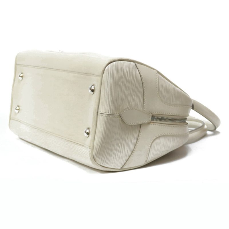 LOUIS VUITTON Bowling Montaigne GM Epi Shoulder Bag Leather M5931J White Ladies - Logoexplore - Image 6