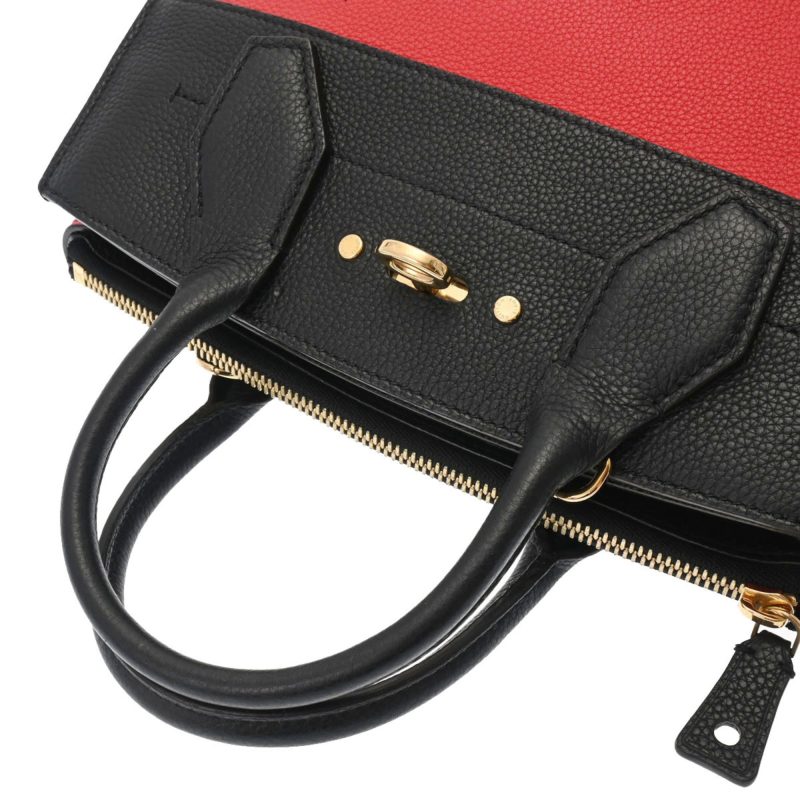 LOUIS VUITTON City Steamer PM Noir/Rouge M54868 Women's Taurillon Leather Bag - Logoexplore - Image 3