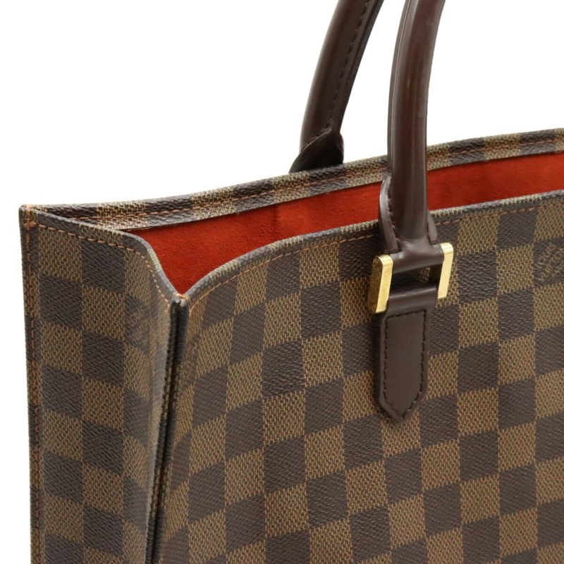 LOUIS VUITTON Damier Sac Pla Tote Bag Handbag Square Type N51140 - Logoexplore - Image 7