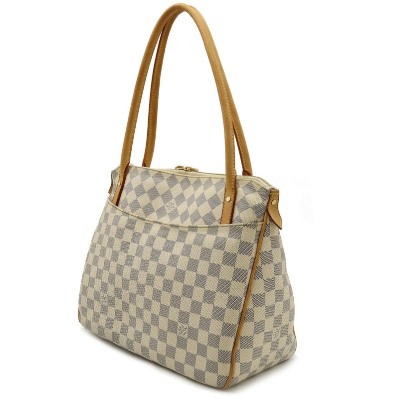 LOUIS VUITTON Damier Azur Figgeri PM Shoulder Bag Tote N41176 - Logoexplore - Image 2