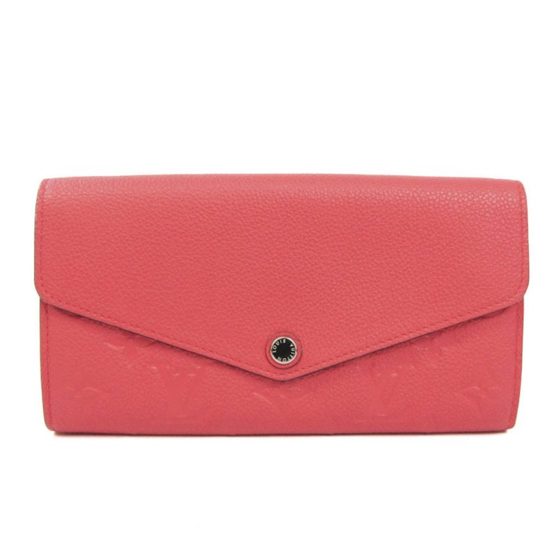 LOUIS VUITTON Empreinte Sarah Wallet M61181 Women's Leather Long Wallet [bi-fold] Cerise - Logoexplore