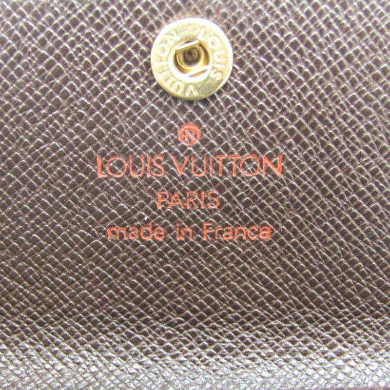 LOUIS VUITTON Damier Multicles 4 N62631 Unisex Damier Canvas Key Case Ebene - Logoexplore - Image 6