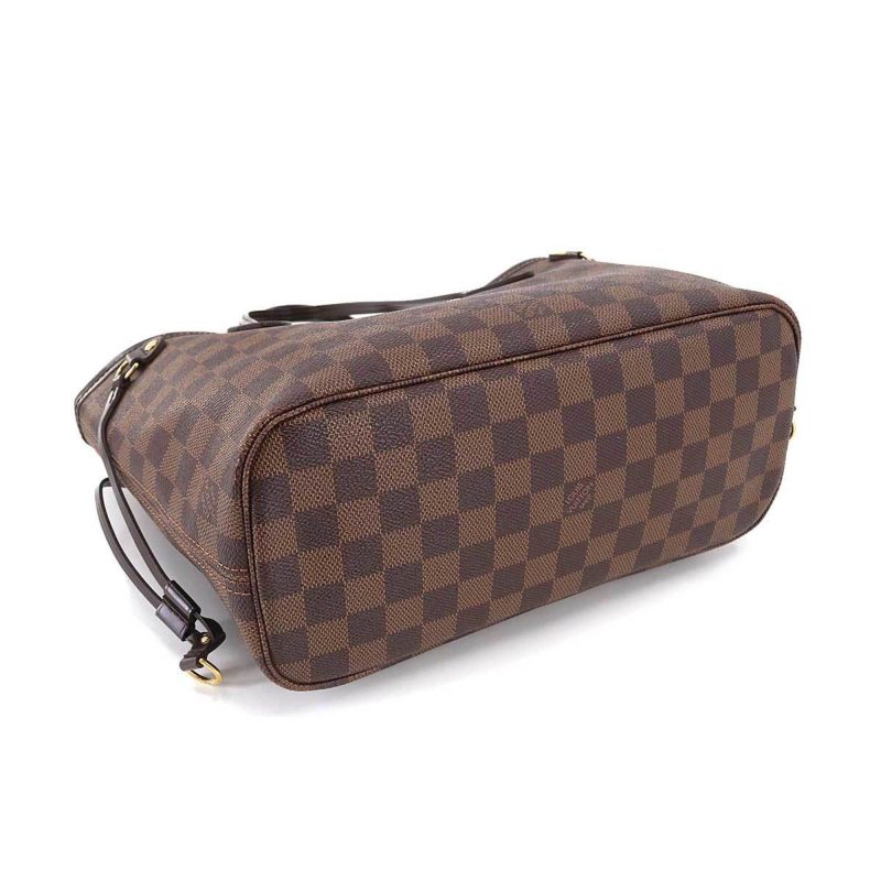 LOUIS VUITTON Damier Neverfull PM Tote Bag Ebene N51109 Brown - Logoexplore - Image 4