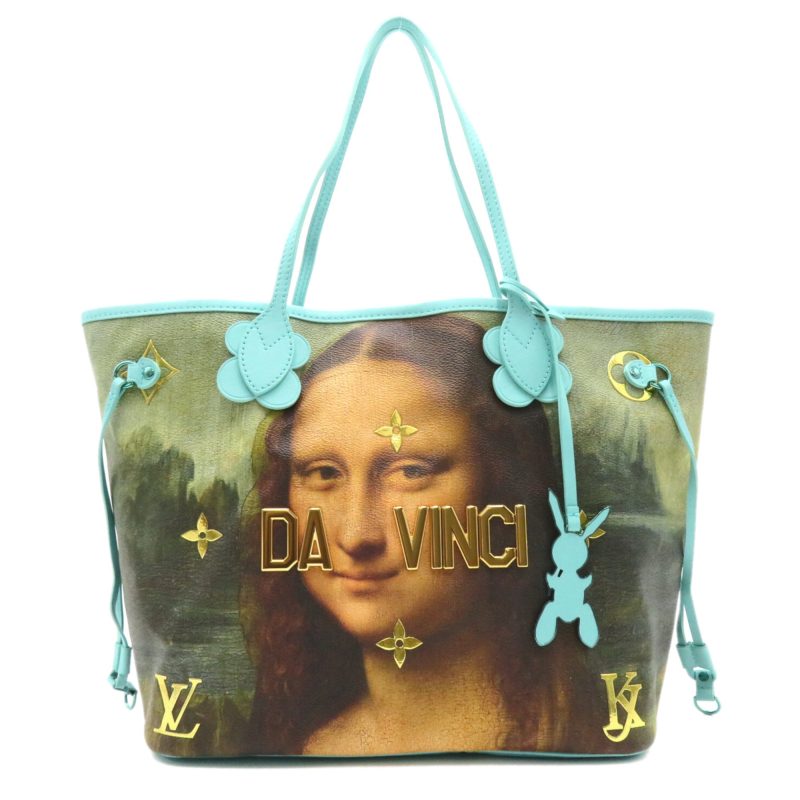 LOUIS VUITTON Da Vinci Neverfull MM Green Masters collection PVC coated canvas M43325 - Logoexplore