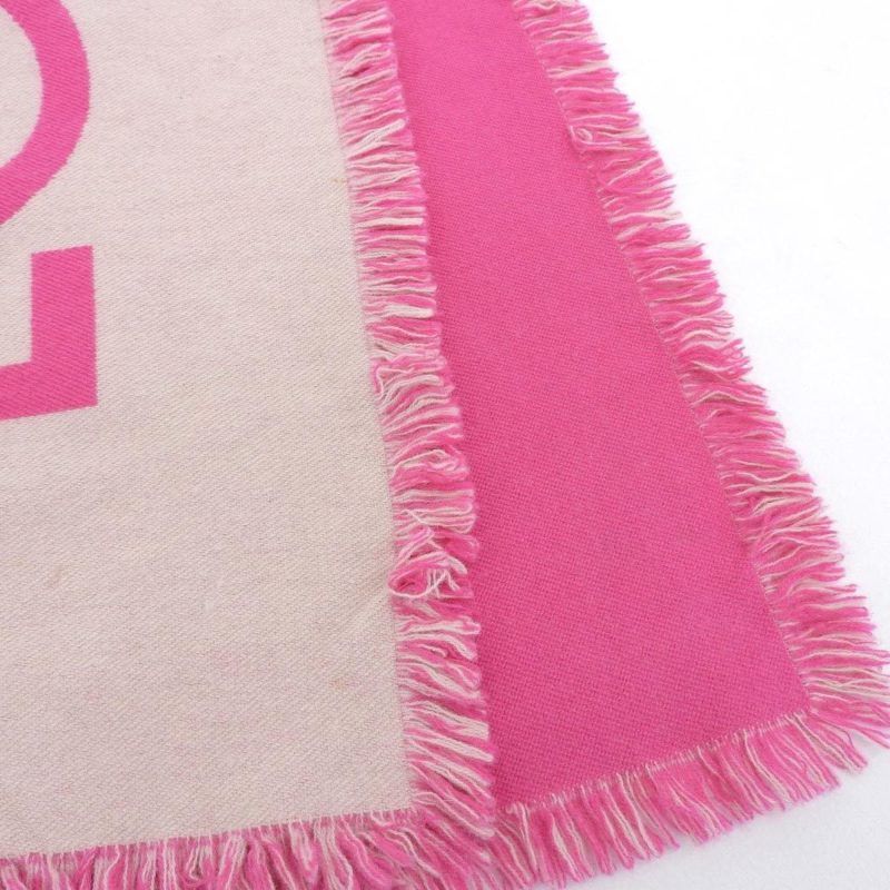 LOUIS VUITTON Escharpet Team Scarf Cashmere Wool Pink M71586 - Logoexplore - Image 6