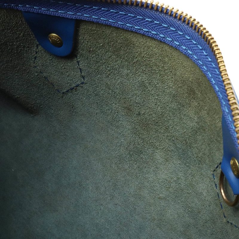 LOUIS VUITTON Epi Speedy 30 Handbag Boston Bag Leather Toledo Blue M43005 - Logoexplore - Image 6