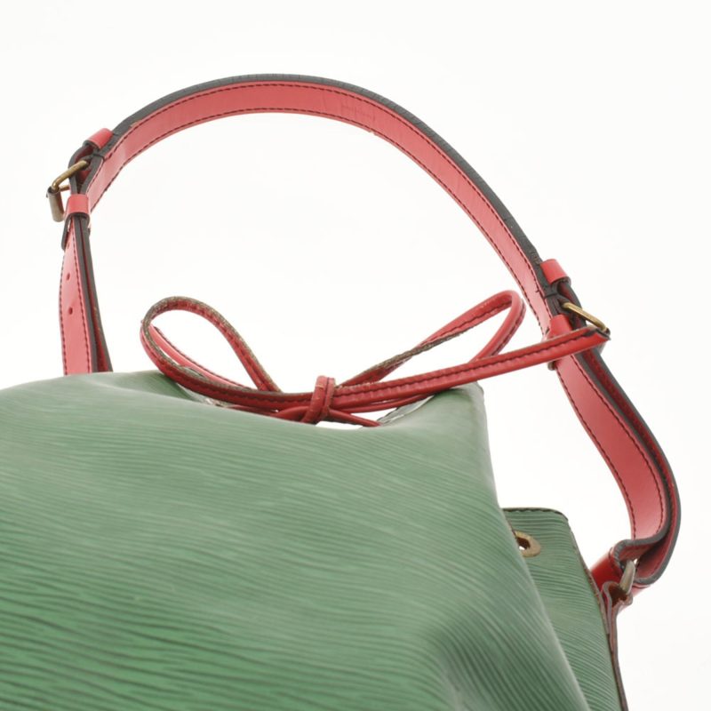 LOUIS VUITTON Epi Petit Noe Bicolor Green / Red M44147 Women's Leather Shoulder Bag - Logoexplore - Image 4