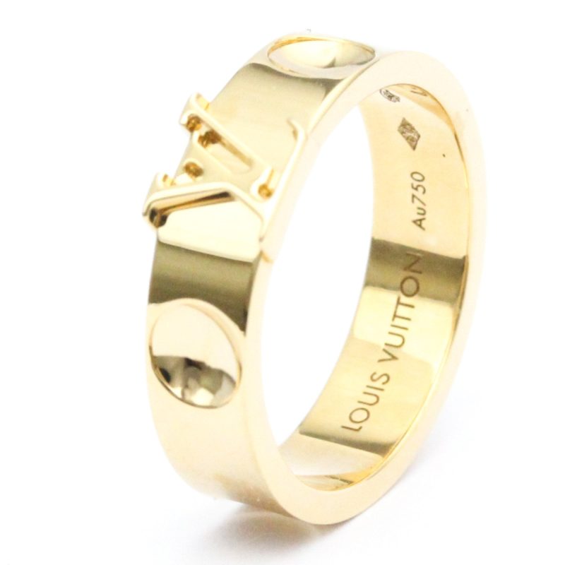 LOUIS VUITTON Berg Amplant LV Ring Q9K96H Yellow Gold [18K] Fashion No Stone Band Ring Gold - Logoexplore - Image 2