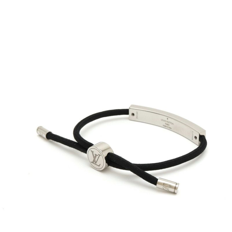 LOUIS VUITTON Bracelet LV Space Plate Metal Noir Black M00273 - Logoexplore - Image 2