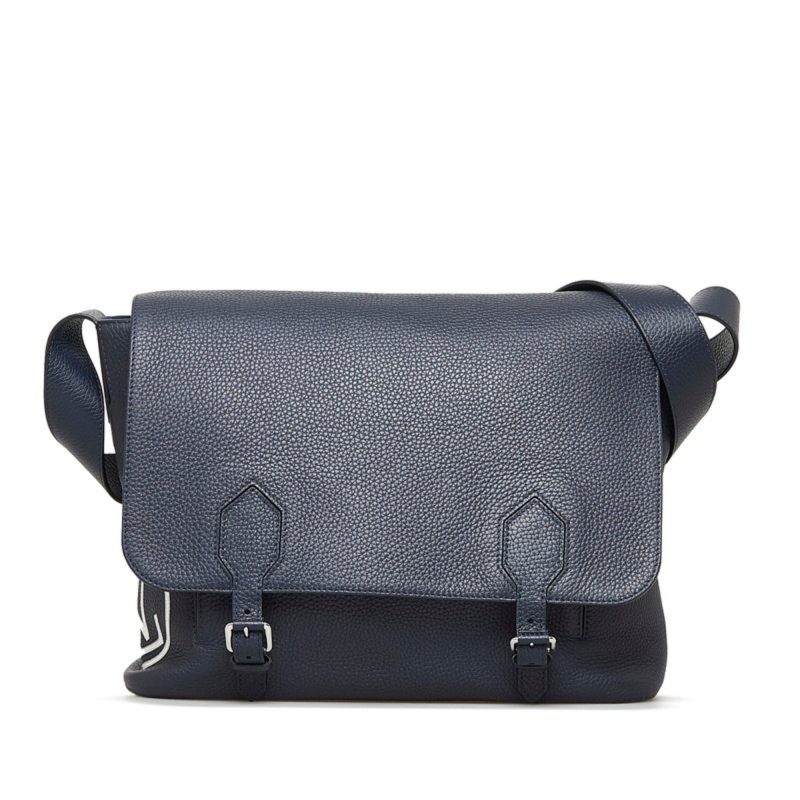LOUIS VUITTON East Side Shoulder Bag M53465 Navy Taurillon Leather Men's - Logoexplore