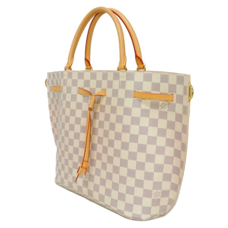 LOUIS VUITTON Handbag Girolatta Logo White 2WAY Shoulder Bag Damier Azur Rose Ballerine N41579 Women's - Logoexplore - Image 2