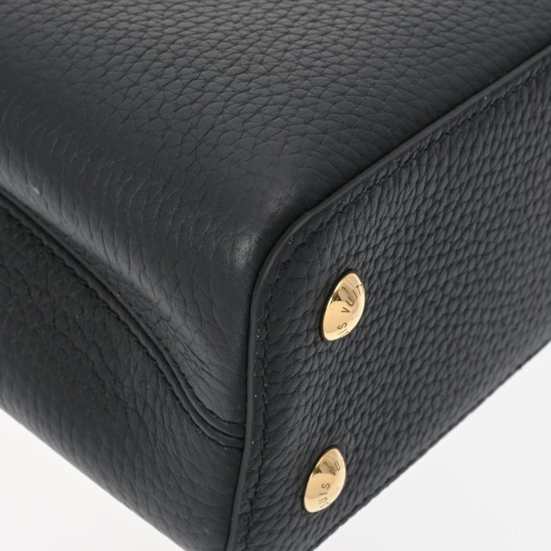 LOUIS VUITTON Capucines MINI Noir M56071 Women's Taurillon Leather Handbag - Logoexplore - Image 6