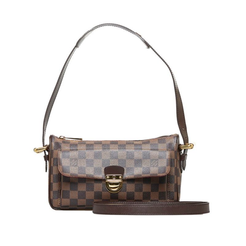 LOUIS VUITTON Damier Ravello GM Handbag Shoulder Bag N60006 Brown PVC Leather Women's - Logoexplore