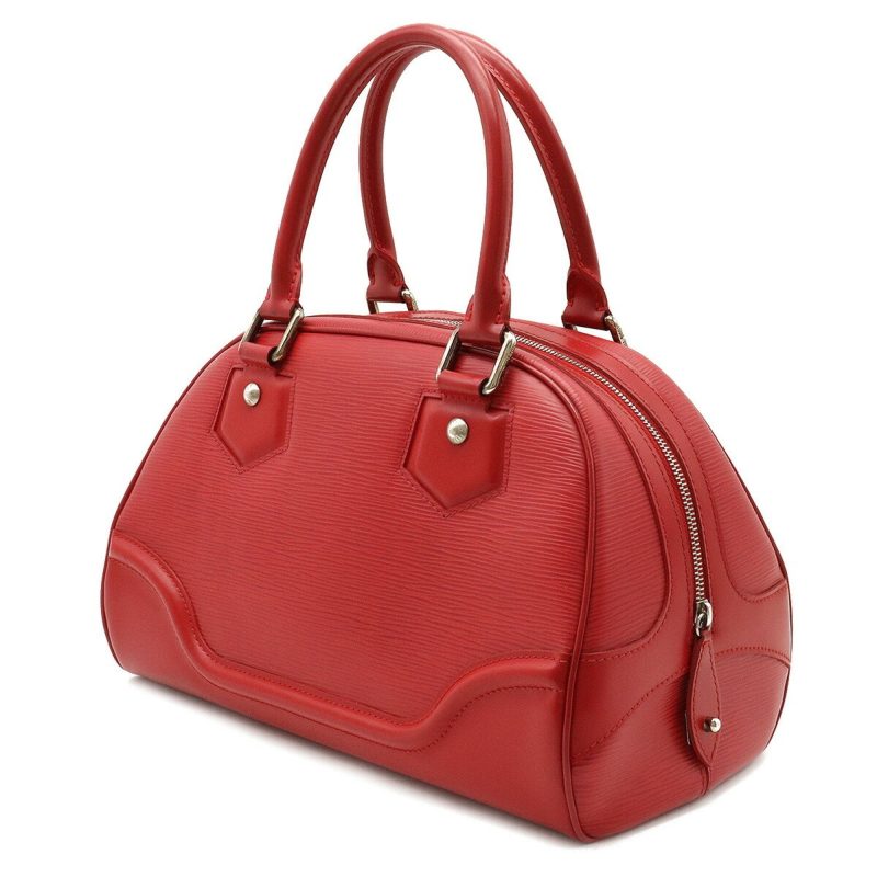 LOUIS VUITTON Epi Bowling Montaigne PM Handbag Boston Bag Leather Rouge Red M5932E - Logoexplore - Image 2